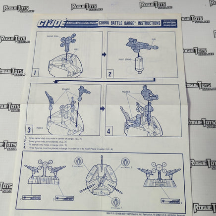 Hasbro G.I. Joe A Real American Hero 1988 Cobra Battle Barge - Rogue Toys
