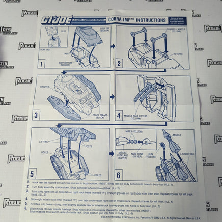 Hasbro G.I. Joe A Real American Hero 1988 Cobra Imp - Rogue Toys