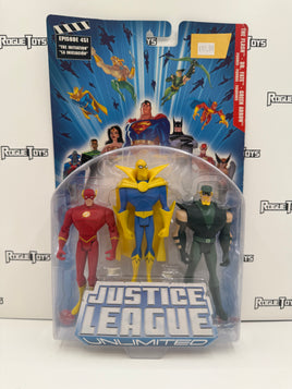 Mattel DC Justice League Unlimited Episode 451 “The Initiation” / The Flash / Dr. Fate / Green Arrow Figures