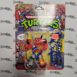 PLAYMATES Vintage TMNT, 1991, Groundchuck - Rogue Toys