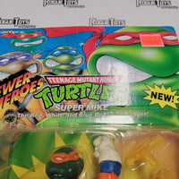 PLAYMATES Vintage TMNT, 1993, Sewer Heroes, Super Mike - Rogue Toys