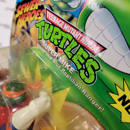 PLAYMATES Vintage TMNT, 1993, Sewer Heroes, Super Mike - Rogue Toys