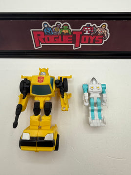 Hasbro Transformers War for Cybertron Kingdom Core Class Buzzworthy Bumblebee Autobot Bumblebee and Spike Witwicky (Target Exclusive)