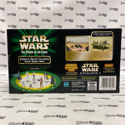 Hasbro Star Wars The Power of the Force Jabba’s Skiff Guards Klaatu, Barada, & Nikto - Rogue Toys