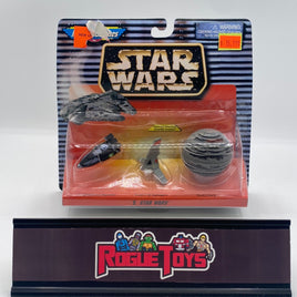 Galoob 1997 Micro Machines Star Wars X Lars Family Landspeeder | Incom T-16 Skyhopper | Death Star II