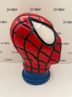Ceramic Hand-Painted Marvel Spider-Man Head Bank (Blue Base)