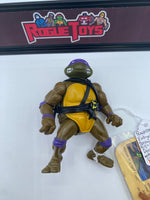 Playmates 1988 Vintage Teenage Mutant Ninja Turtles Donatello with Card & Some Weapons