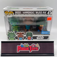 Funko POP! Star Wars Greedo / Hammerhead / Walrus Man (Walmart Exclusive) - Rogue Toys