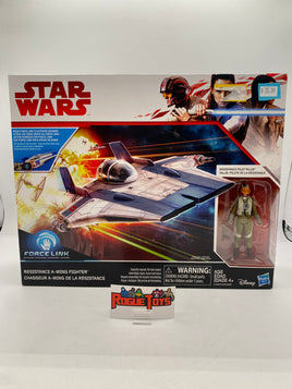 Hasbro Star Wats Force Link Activated Resistance A-Wing Fighter