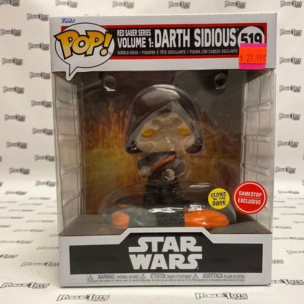 Funko POP! Star Wars Red Saber Series Volume 1: Darth Sidious (Glows in the Dark) (GameStop Exclusive) - Rogue Toys