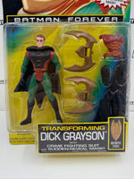 Kenner Batman Forever Transforming Dick Grayson with Crime Fighting Suit and Sudden-Reveal Mask!
