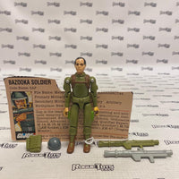 Hasbro 1982 Vintage GI-Joe Bazooka Soldier Zap w/ Weapons & File Card (Thumbs Broken) - Rogue Toys