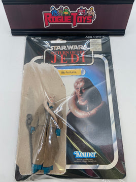 Kenner 1983 Vintage Star Wars: Return of the Jedi Bib Fortuna (Complete with Staff and Backing Card)