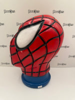 Ceramic Hand-Painted Marvel Spider-Man Head Bank (Blue Base)