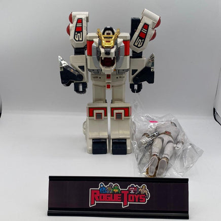 Bandai Mighty Morphin Power Rangers White Tiger Zord & White Ranger (Tested & Working) (Incomplete) - Rogue Toys