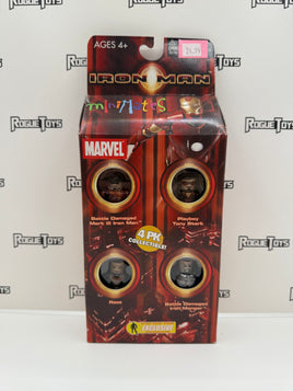 Diamond Select Toys Marvel Minimates Iron Man Battle Damaged Mark III Iron Man / Playboy Tony Stark / Raza / Battle Damaged Iron Monger 4-Pack (Action Figure Xpress Exclusive)