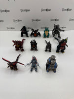 Bandai Godzilla and Friends Mini Figures Parts and Pieces Lot
