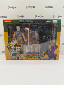 NECA Reel Toys Nickelodeon Teenage Mutant Ninja Turtles Casey Jones vs. Foot Soldier (Slashed)