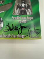 Bandai Mighty Morphin Power Rangers Thunder Bike with Black Ranger (Autographed)