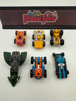 Hasbro Transformers G1 Micromasters Autobot Groundpounder / Autobot Crane / Decepticon Greasepit / Autobot Groundshaker / Autobot Hydraulic / Autobot Stakeout