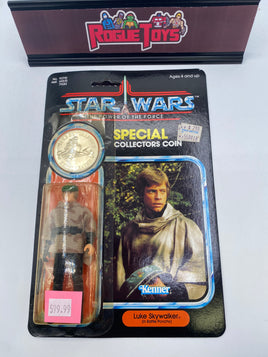 Kenner 1984 Star Wars The Power of the Force Special Collectors Coin Luke Skywalker (In Battle Poncho)