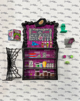 Monster High Coffin Bean Playset, an 11-inch fashion doll-scale coffee shop