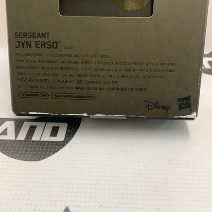 Star Wars The Black Series Sergeant Jyn Erso SDCC 2016 - Rogue Toys