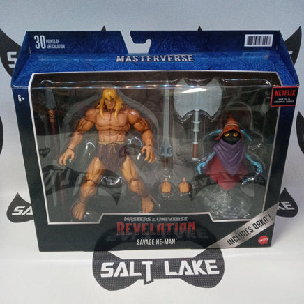 Mattel Masters Of The Universe Revelations Masterverse Savge He-Man & Orko 2-Pack - Rogue Toys