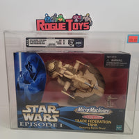 Hasbro Star Wars Episode 1 micro machines action fleet Trade federation AFA - Rogue Toys