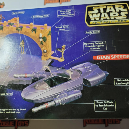 GALOOB Star Wars Action Fleet, Gian Speeder & Theed Palace - Rogue Toys