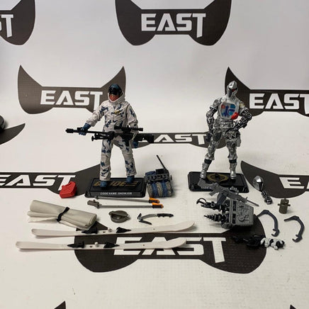 Hasbro GI Joe 50th Anniversary Arctic Ambush Snowjob and Arctic B.A.T 2-Pack Loose - Rogue Toys