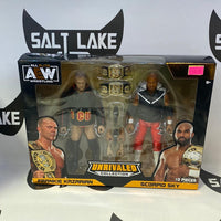 All Elite AEW Wresting Unrivaled Collection Frankie Kazarisn And Scorpio Sky - Rogue Toys