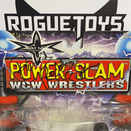 ToyBiz Power Slam WCW Wrestlers Roddy Piper with Missile Firing Bag Pipes and Hammer Punching Action Autographed - Rogue Toys