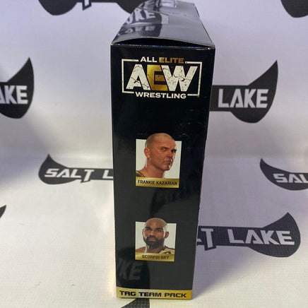 All Elite AEW Wresting Unrivaled Collection Frankie Kazarisn And Scorpio Sky - Rogue Toys