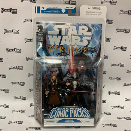 HASBRO - STAR WARS REPUBLIC - COMIC PACK #69 - ASAJJ VENTRESS & TOL SKORR - Rogue Toys